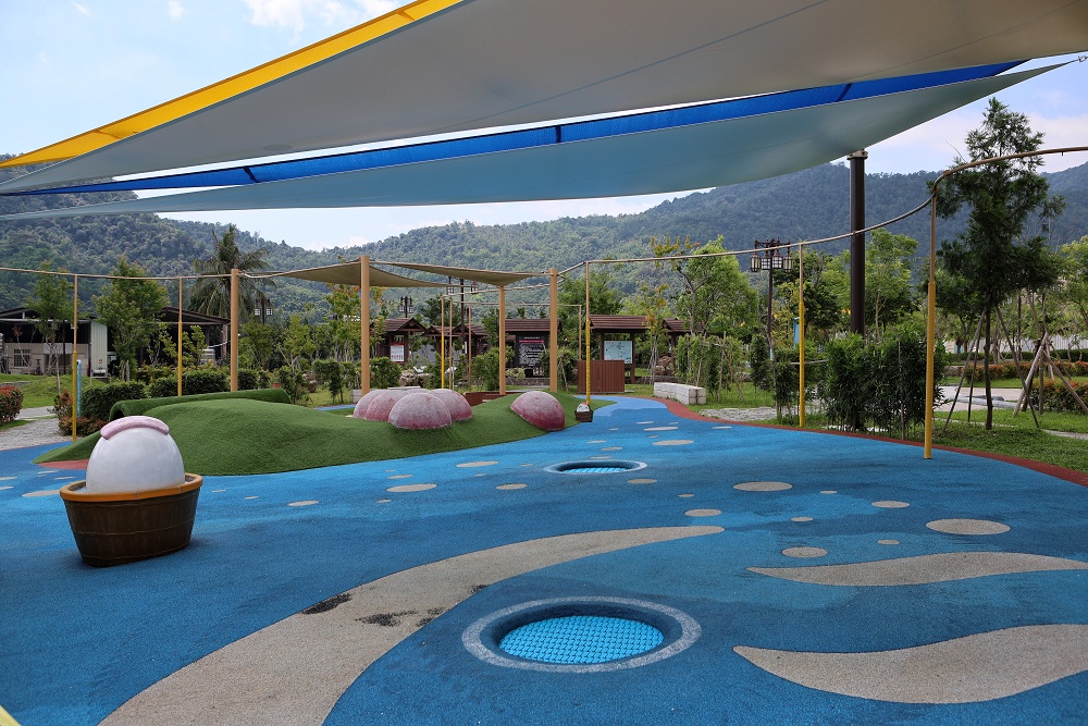 福興溫泉區親子公園│免費泡腳、親子放電,埔里最好玩公園 - 第4張圖