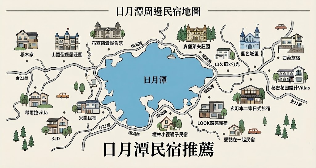 日月潭民宿推薦│15間親子包棟、寵物友善、平價民宿、景觀villa