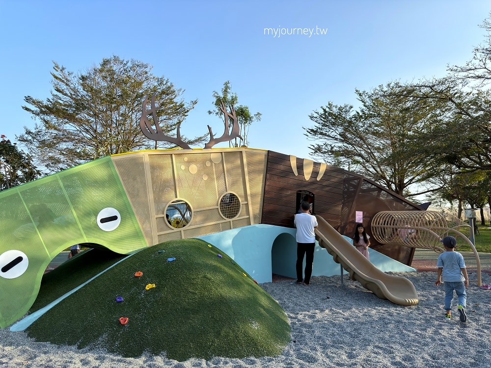 新埤貓頭鷹公園│8公尺貓頭鷹遊戲塔，動物列車，屏東最新景點